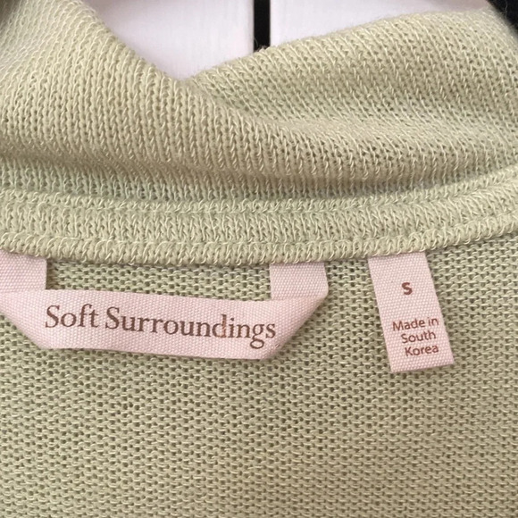 Soft Surroundings Tunic 3 Button Vest Sleeveless‎ Shawl Sweater Top Size Small - Picture 3 of 8